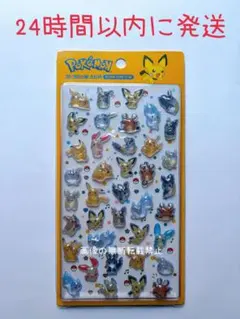 【コンビニ払い不可】ポケモン ピチュー 3Dクリスタルステッカー 韓国公式