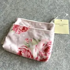 LAURA ASHLEY HOME ポーチ ポケットティシュポーチ　花柄 ピンク