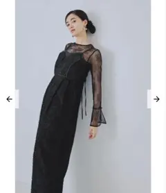 シャギー オールインワン パンツドレス