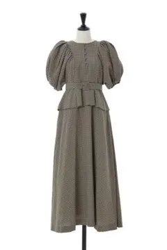 Herlipto Portofino Belted Check Dress S - メルカリ