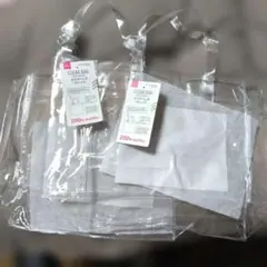 24時間以内発送　新品タグ付　ダイソー　クリアバッグ 内ポケット付き　2個セットのサムネイル