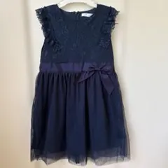 お値下げ！美品　Catherine Cottage ネイビーレースドレス130