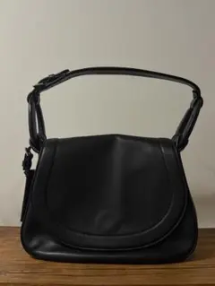 Ralph Lauren ブラック レザー ハンドバッグのサムネイル