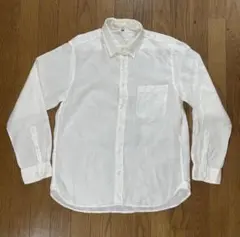 『ぶためがね様専用』 ホワイトリネン長袖シャツ Lサイズ