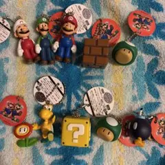 SUPER MARIO マスコットフィギュア　ファイアマリオ　ファイアルイージ