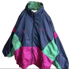 【90s】【80s】adidas ナイロンジャケット古着　Lサイズ
