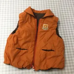 ミキハウス　ホットビスケッツ　中綿　リバーシブルベスト