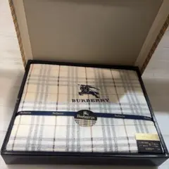新品未使用】バーバリー タオルケット ホースロゴ刺繍 西川産業 日本製