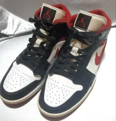 NIKE AIR JORDAN 1 MID 554724-122 28cm 赤