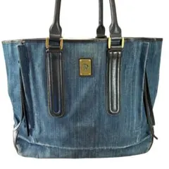 DIESEL　ディーゼル　トートバッグ　デニム　A4　レザー 本革　ハンドバッグ