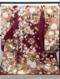 振袖 ラメ刺繍 金駒 金彩 身丈167cm 撥水加工済 MO3910 - メルカリ