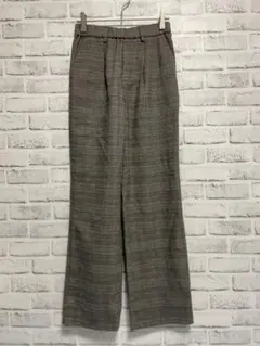 ★良品★ DHC チェック柄パンツ グレンチェック グレー Sサイズ