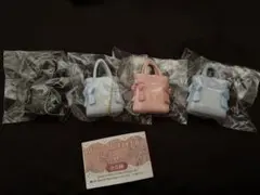 メゾンドフルール ダブルリボンギャザートートバッグ ミニチュアチャーム