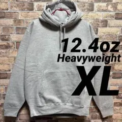 12.4oz ヘビーウェイトパーカー　無地　XL　グレー