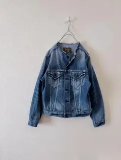 Whim Gazette デザインdenimジャケット ノーカラー