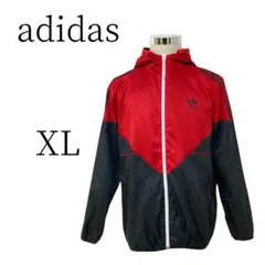 ★美品 adidas アディダス 白 赤 黒 ジャケット・アウター XL(LL)
