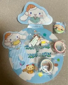 くら寿司 ビッくらポン セット シナモンロールフィギュア マスキングテープ 缶バ