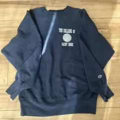 〈超希少〉80〜90s Champion スウェットL ネイビー　ビンテージ