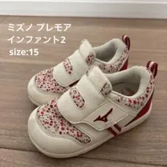 ミズノ プレモア インファント2 15cm 花柄のサムネイル