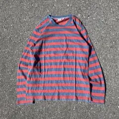 00s OLD UNIQLO ボーダーロンT 鬼フェード Y2K 古着
