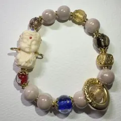 【菩提樹】観音童子 ガラスビーズ ブレスレット