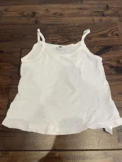 【PETIT BATEAU】白キャミソール 116cm