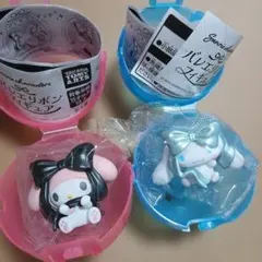 バレエリボンフィギュア　マイメロディ　シナモロール　ガチャ