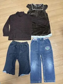 女の子用服100-110cm4点セット