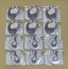 C107 鬼滅の刃　webshopくじ　E賞AB 缶バッジ　胡蝶しのぶ　各6個