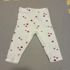 ⭐️値下げしました⭐️ZARA ベビーレギンス 花柄 リブ素材 3-6ヶ月 68cm