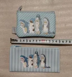 mofusand　モフサンド　サメにゃん ポーチ 2点セットのサムネイル