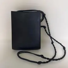 JIL SANDER ブラックレザーショルダーバッグのサムネイル