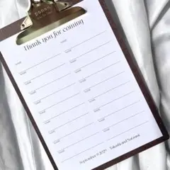 芳名帳 ゲストブック 結婚式 ウェディング　シンプル　おしゃれ　モダン