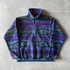 90s usa製 patagonia フリース プルオーバー サカジャウィア柄