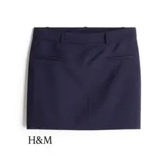 H&M ネイビー タイトスカート 紺 ミニスカート タグ付き 新品未使用 36