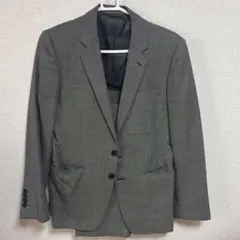 グレー シングルブレスト ビジネススーツ
