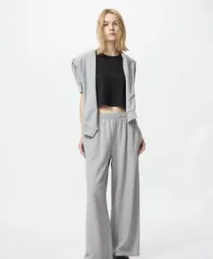 ユニクロ　スウェットワイドパンツ