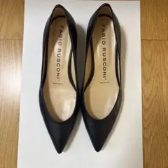 FABIO RUSCONI ブラックパンプス　38のサムネイル