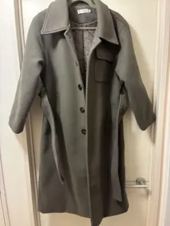 ロングコート グレー レディース