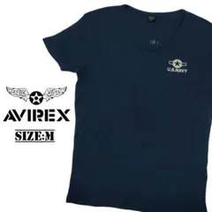 【本日専用】アヴィレックス/VネックサーマルTシャツ/Size:M②