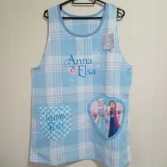 新品☆アナ雪　エプロン 保育士さん　介護士さん　М〜Lサイズ　水色