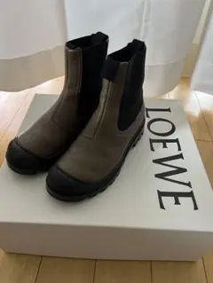 たまえり　LOEWE サイドゴアブーツ　新品未使用　ロエベ　ショートブーツ 中古・古着通販】LOEWE (ロエベ) サイドゴアブーツ ベージュ サイズ:39