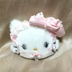 サンリオ　ホワイトフリルデザインシリーズ　ヘアクリップ　チャーミーキティ