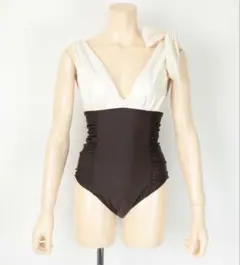 深Vネックシンプルワンピース/水着　シードレス　Sea dressのサムネイル