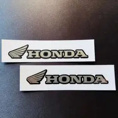 ホンダ ステッカー　【シルバー×ブラック】