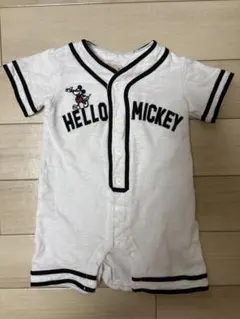 petit main ミッキーマウス ロンパース 80