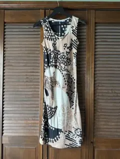 SEE BY CHLOÉ シルクのアブストラクトノースリーブワンピース