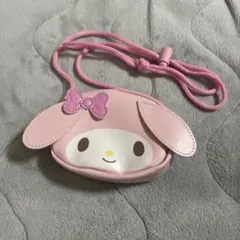 マイメロディ ロープ付きフェイス形コインケース