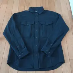 【M】NR61803 ノースフェイス　シャツ　黒　ストレッチ