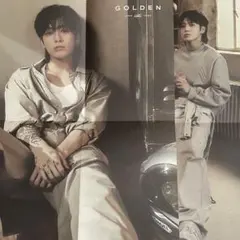 【公式】BTS JUNGKOOK GOLDEN グク ポスター 2枚 白